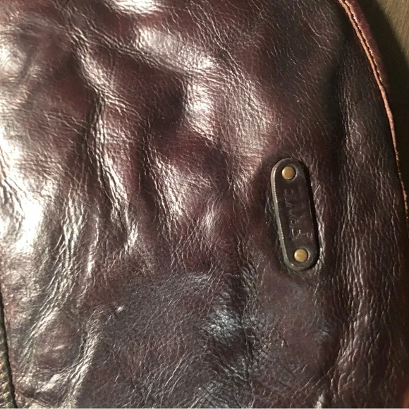 Frye Stacy Studded Leather Woven Shoulder Bag - Rare - Picture 9 of 15